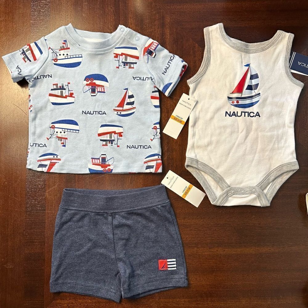 NWT Nautica 3 piece set - 0-3M
